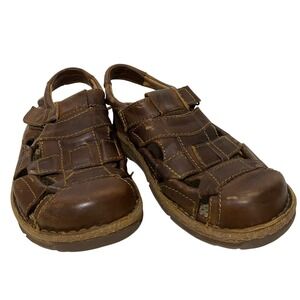 Born Cabot III Fisherman Sandal Mens Size 10 Brown Boho Hippie Granola Guy Comfy